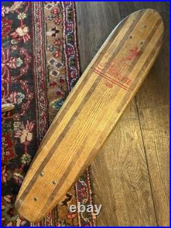1950's Vintage Roller Derby #30 Wooden Deck Skateboard Sidewalk Surfer Wood