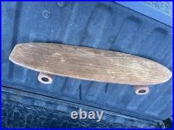 1960's Chicago Roller Skate Company Skateboard Clay Wheels Banana Board