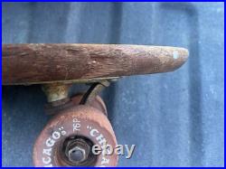 1960's Chicago Roller Skate Company Skateboard Clay Wheels Banana Board 1960's Chicago Roller Skate Company Skateboard Clay Wheels Banana Board