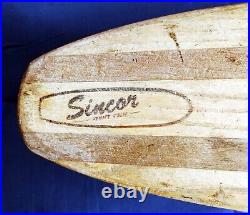 1960's Era / Sincor Venice Calif. / Wooden Skateboard with Clay Wheels