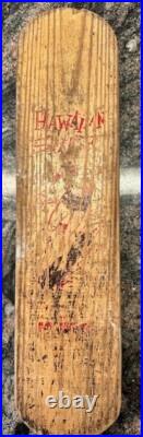 1960's Hawaiian Surf Wooden Skateboard No 7 22 Metal Masters Philly Vintage