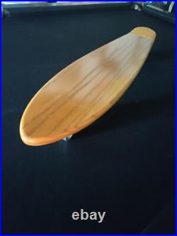 1960's Oak Longboard Skateboard Steel Wheels