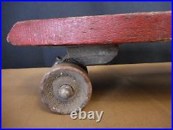 1960's Vintage Skateboard Skate Board Metal Wheels Antique Toy Handmade