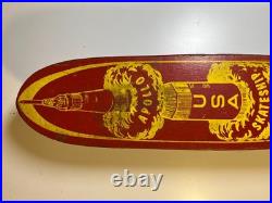 1960s Apollo Apolo Skateship Wood Wooden Skateboard Skate Board Metal Wheels