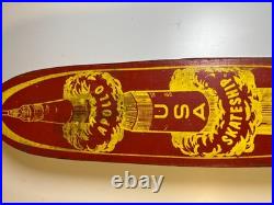 1960s Apollo Apolo Skateship Wood Wooden Skateboard Skate Board Metal Wheels