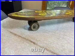 1960s Apollo Apolo Skateship Wood Wooden Skateboard Skate Board Metal Wheels