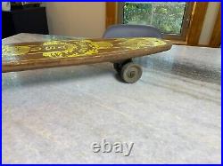1960s Apollo Apolo Skateship Wood Wooden Skateboard Skate Board Metal Wheels