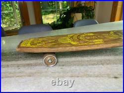 1960s Apollo Apolo Skateship Wood Wooden Skateboard Skate Board Metal Wheels
