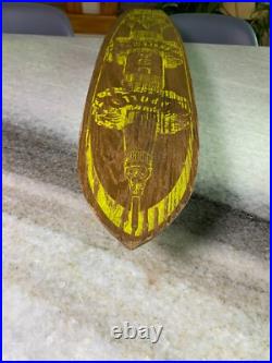 1960s Apollo Apolo Skateship Wood Wooden Skateboard Skate Board Metal Wheels