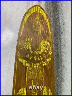 1960s Apollo Apolo Skateship Wood Wooden Skateboard Skate Board Metal Wheels