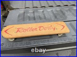 1960s Roller Derby Skateboard steel wheels super rare first edition HTF natty