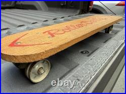 1960s Roller Derby Skateboard steel wheels super rare first edition HTF natty 1960s Roller Derby Skateboard steel wheels super rare first edition HTF natty