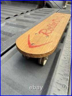 1960s Roller Derby Skateboard steel wheels super rare first edition HTF natty