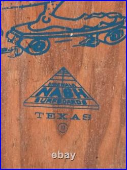 1960s Vintage Wood NASH Rat Fink SIDEWALK SURFBOARD 17 Rare Skateboard