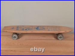 1960s Vintage Wood NASH Rat Fink SIDEWALK SURFBOARD 17 Rare Skateboard