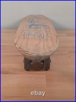 1960s Vintage Wood NASH Rat Fink SIDEWALK SURFBOARD 17 Rare Skateboard