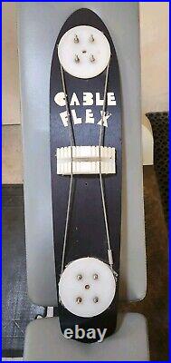 1970's Cable Flex Aluminum Skateboard Rare Authentic 1.5 inch holes