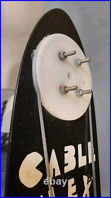 1970's Cable Flex Aluminum Skateboard Rare Authentic 1.5 inch holes