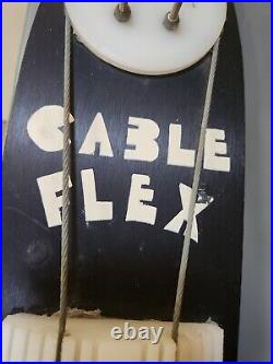 1970's Cable Flex Aluminum Skateboard Rare Authentic 1.5 inch holes