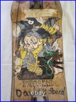 1980S ZORLAC Gargoyle Jimi Scott Airbourne Skateboard Deck Truck & Wheels READ