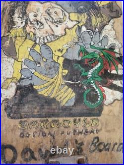 1980S ZORLAC Gargoyle Jimi Scott Airbourne Skateboard Deck Truck & Wheels READ
