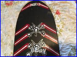1980 Powell Peralta Team Deck Near Mint Rat Bones Skateboard black red white