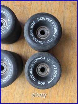1980's Powell Peralta Rat Bones Wheels GMN Bearings Skateboard Vintage