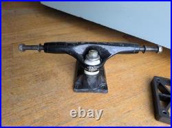 1980's Tracker Six Trac Ultra Light Trucks w Risers Skateboard Vintage