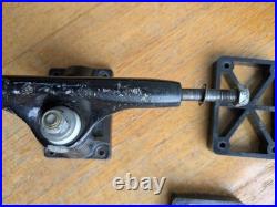 1980's Tracker Six Trac Ultra Light Trucks w Risers Skateboard Vintage