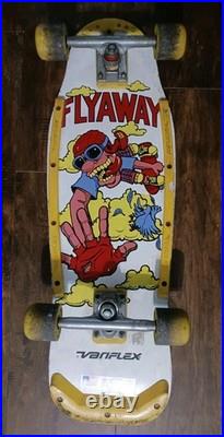 1980's Variflex Flyaway Skateboard Deck Trucks Vintage OG Great Color Unrestored 1980's Variflex Flyaway Skateboard Deck Trucks Vintage OG Great Color Unrestored