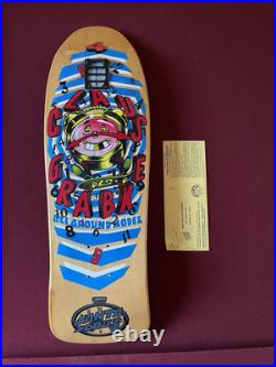 1980s NOS Vintage Santa Cruz Claus Grabke Skateboard Deck OG Rare Old School 1980s NOS Vintage Santa Cruz Claus Grabke Skateboard Deck OG Rare Old School