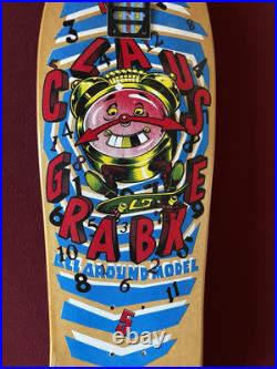 1980s NOS Vintage Santa Cruz Claus Grabke Skateboard Deck OG Rare Old School 1980s NOS Vintage Santa Cruz Claus Grabke Skateboard Deck OG Rare Old School