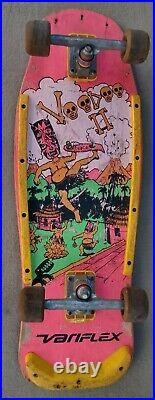 1980s Pink Voodoo II by Variflex Skateboard RARE Vintage Witch Doctor Free Ship