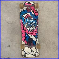 1985 Vision Hippie Stick skateboard Old Ghosts Gullwing Trucks Sims 63 Wheels