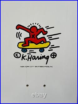 1986 KEITH HARING Pop Art Vintage skateboard deck NYC 80s Rare NOS OG Hawk Natas
