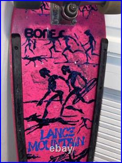 1987 Original Complete Powell Peralta White Bonite XT Lance Mountain Skateboard