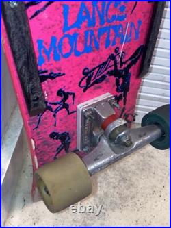 1987 Original Complete Powell Peralta White Bonite XT Lance Mountain Skateboard