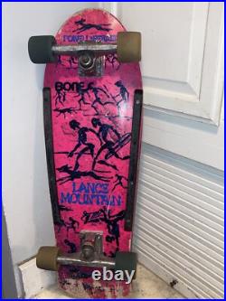 1987 Original Complete Powell Peralta White Bonite XT Lance Mountain Skateboard