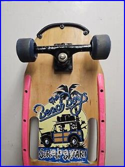 1987 Variflex Beach Boys Surfin Safari Two Handle Skateboard Complete Wall Art