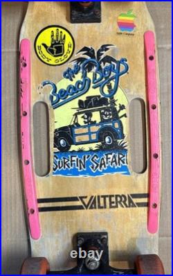 1987 Variflex Beach Boys Surfin Safari Two Handle Skateboard Wall Art