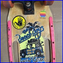 1987 Variflex Beach Boys Surfin Safari Two Handle Skateboard Wall Art