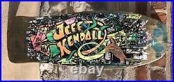 1988 OG Santa Cruz Blacktop Jeff Kendall Graffiti Skateboard Deck Autographed