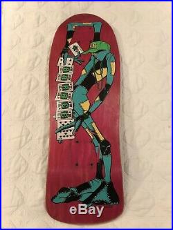 1988 Ray Barbee Powell Peralta Vintage Skateboard Mini Red/pink Stain Tony Hawk