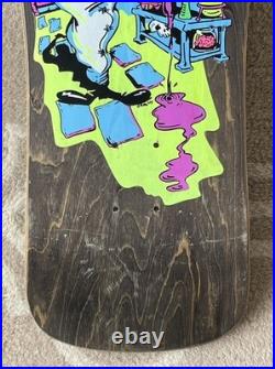 1990 Dave Crabb Scientist Toxic Vintage Skateboard Deck NOS 90s Zorlac