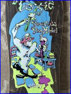 1990 Dave Crabb Scientist Toxic Vintage Skateboard Deck NOS 90s Zorlac
