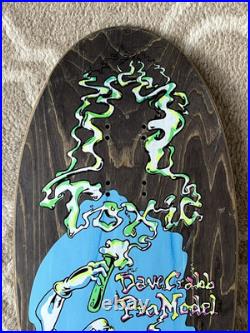1990 Dave Crabb Scientist Vintage Toxic Skateboard Deck Brand X Zorlac NOS 90s
