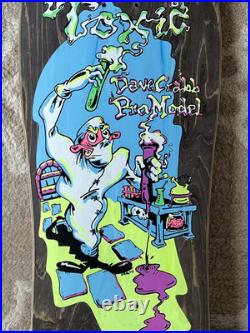 1990 Dave Crabb Scientist Vintage Toxic Skateboard Deck Brand X Zorlac NOS 90s