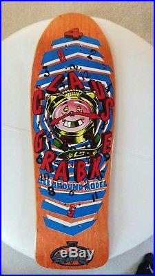 1990 Santa Cruz Claus Grabke All Around Vintage Skateboard Deck