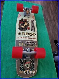 1-Arbor (Rare) 1995 Bamboo 26 Skateboard Artist Collection Florian Schommer