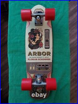 1-Arbor (Rare) 1995 Bamboo 26 Skateboard Artist Collection Florian Schommer